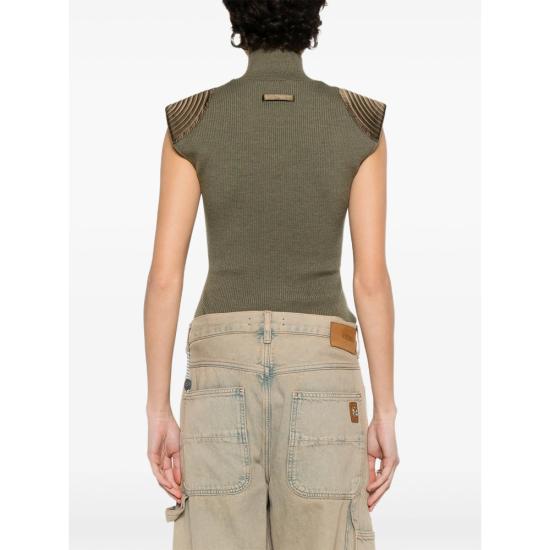26SS 장 폴 고티에 바디수트 티셔츠 PO040 K024 41 GREEN - JEAN PAUL GAULTIER