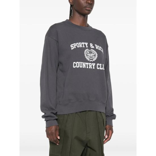 26FW 스포티앤리치 스웨터 ST098711218GY CARBO GRAY - SPORTY & RICH