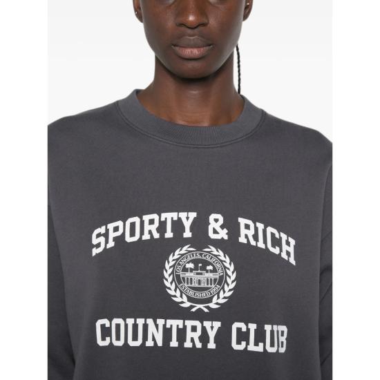26FW 스포티앤리치 스웨터 ST098711218GY CARBO GRAY - SPORTY & RICH