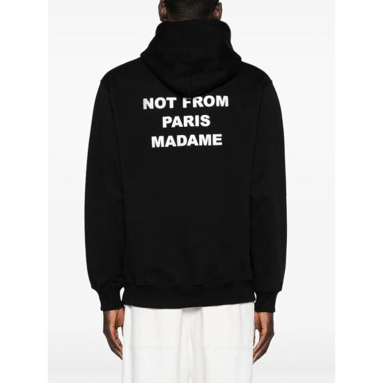 26SS 드롤드무슈 후드 티셔츠 PERM HO162 CO127 BLACK - DROLE DE MONSIEUR