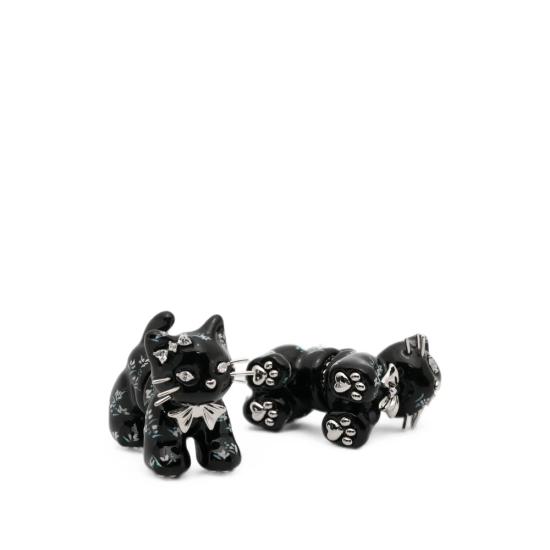 26FW 위민 이어링 26611BLK00DLR BLACK - YVMIN