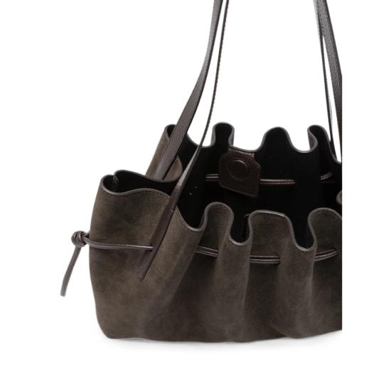 26FW 유제피 숄더백 OYSTER SHOULDE SUEDE GANAC BROWN - YUZEFI