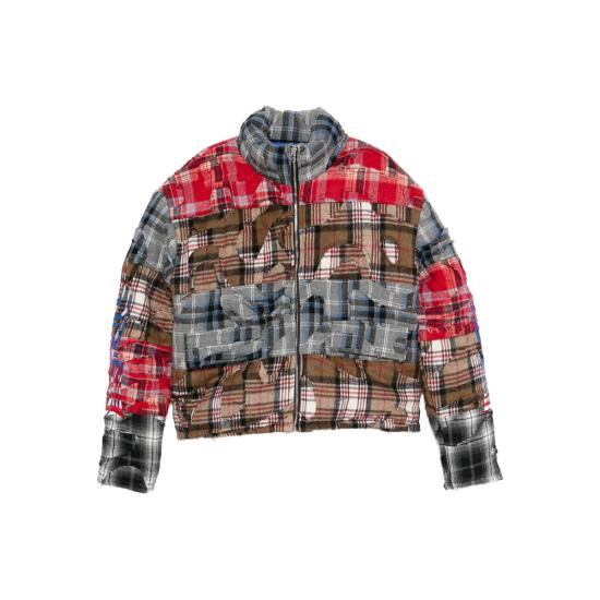 25FW 후 디싸이즈 워 패딩 RUIN FLANNEL MULTI BROWN