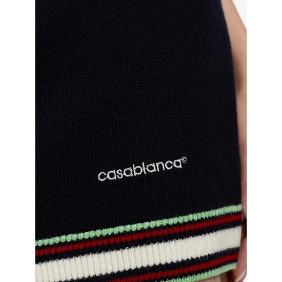 26FW 카사블랑카 숏팬츠 PF26 KW 1029 01 NAVY - CASABLANCA