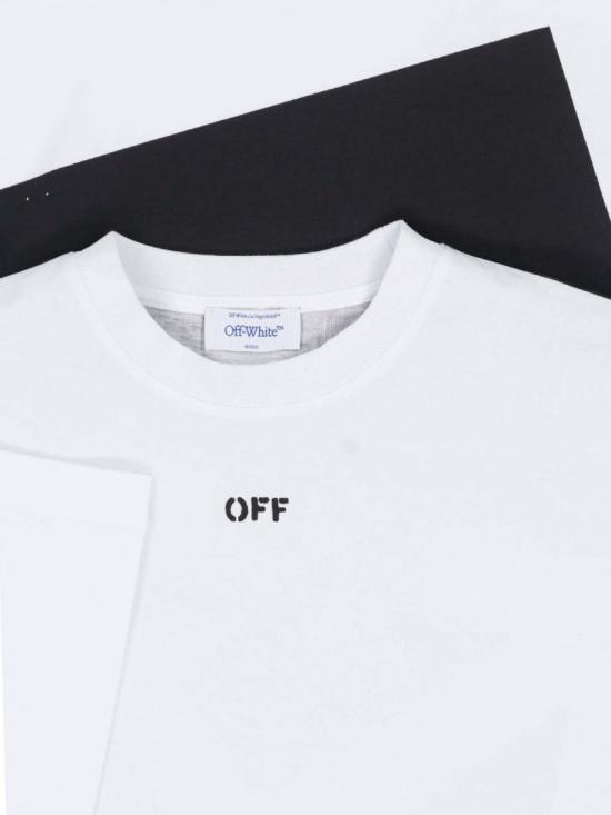 26FW 오프화이트 긴팔 티셔츠 44MAB09CF26J001100WHITE - OFF WHITE