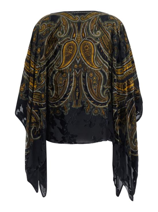 26FW 에트로 케이프 WRJA0027 BLACK - ETRO