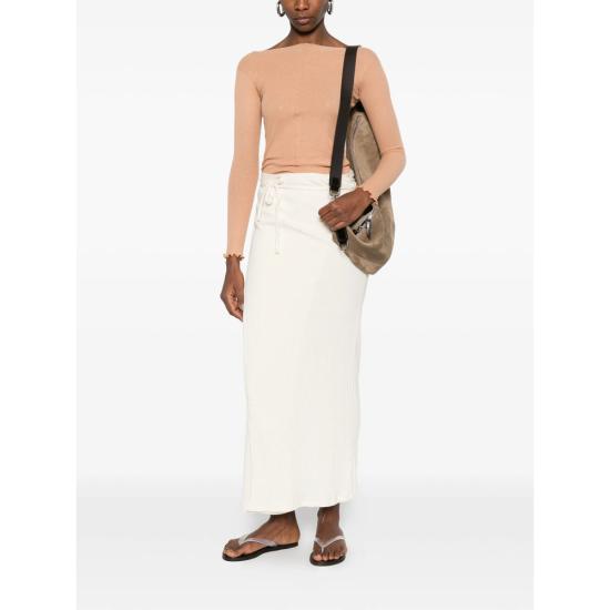26SS 베이스레인지 스커트 SKBR RIB BRIG OFFWH WHITE - BASERANGE