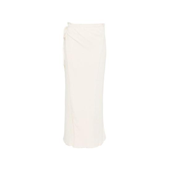 26SS 베이스레인지 스커트 SKBR RIB BRIG OFFWH WHITE