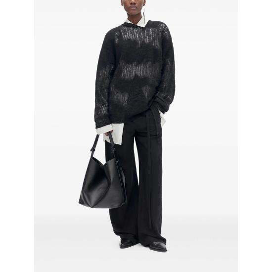 26SS 앤 드뮐미스터 팬츠 B0010192 FA558 099 BLACK - ANN DEMEULEMEESTER