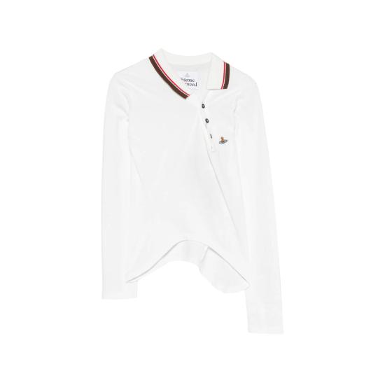 26FW 비비안웨스트우드 폴로 티셔츠 1H010007 J00AU A401 WHITE