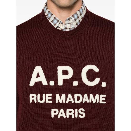 26FW 아페쎄 스웨터 WVAXU H23493 GAC RED - A.P.C.