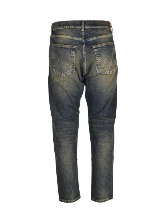 25FW 돈답 데님 빈티지 워싱 처리된 테이퍼드 레그  진 - DONDUP