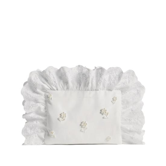 26SS 시몬로샤 클러치/파우치 BAG218B 0761 WHPEA WHITE