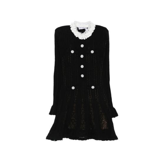 26FW 셀프 포트레이트 원피스 AW26 100S B BLACK