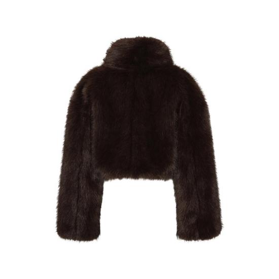 26FW 로테이트 바이 크리스텐슨 자켓 1165531667 FAUX FUR 1667 BROWN - ROTATE BY BIRGERCHRISTENSEN