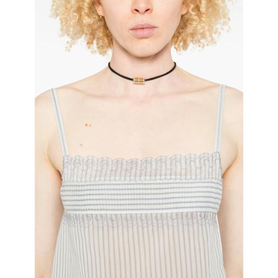 26SS 로우클래식 민소매 티셔츠 LW265BL07 STRIP WHITE - LOW CLASSIC