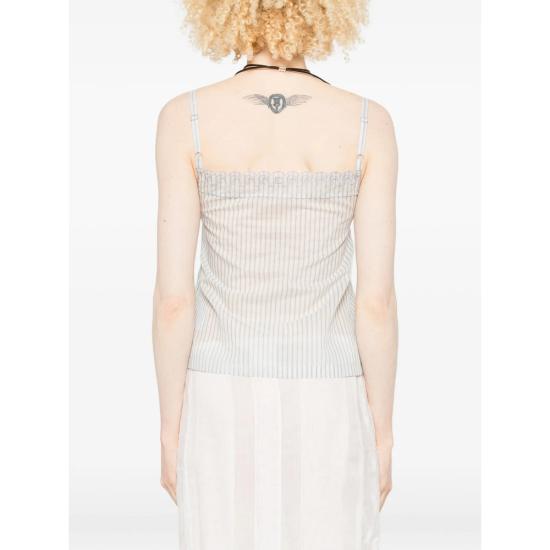 26SS 로우클래식 민소매 티셔츠 LW265BL07 STRIP WHITE - LOW CLASSIC