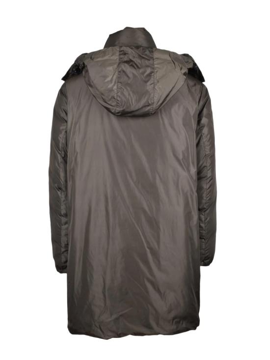 25FW 아스페시 자켓 높은 칼라와 탈부착 가능한 후드가 있는 패딩 파카 - ASPESI