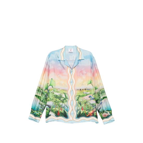 26FW 카사블랑카 셔츠 AW26 SH 006 04 TENCL BLUE