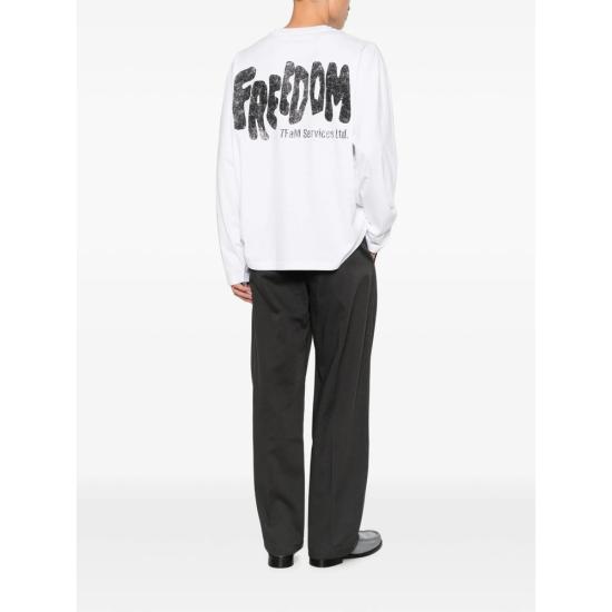 26FW 세븐포올맨카인드 탑 7MEO0G54 GRAPHIC 3VG WHITE - 7 FOR ALL MANKIND