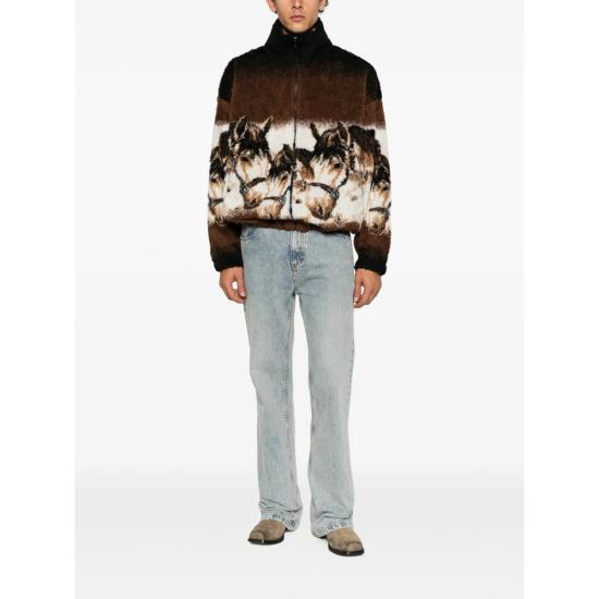 26FW MM6 메종마르지엘라 스웨터 M25048 SH2HG0008 001F BROWN - MM6 MAISON MARGIELA