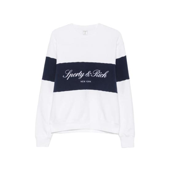 26FW 스포티앤리치 스웨터 ST098710329WH WDKNA WHITE