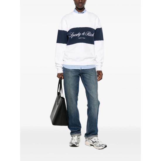 26FW 스포티앤리치 스웨터 ST098710329WH WDKNA WHITE - SPORTY & RICH