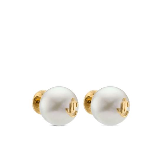 26FW 지미추 이어링 MAXI PEARL DXQ GOLWH WHITE - JIMMY CHOO