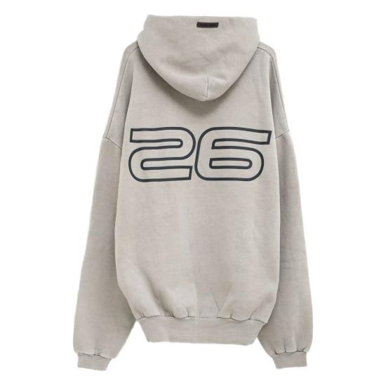 26SS 피어오브갓 후드 티셔츠 192HO256561F SMGRE GRAY - FEAR OF GOD