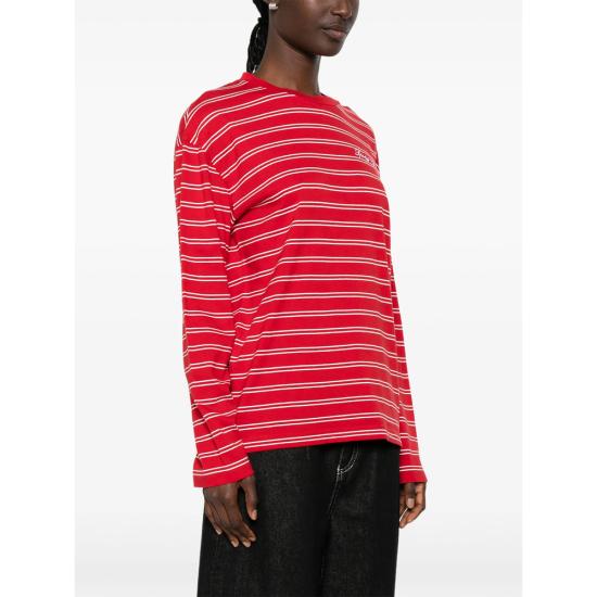 26FW 스포티앤리치 폴로 티셔츠 TO124710326RE RUBWH RED - SPORTY & RICH