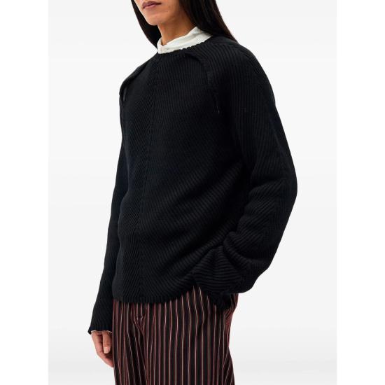 26FW 앤 드뮐미스터 스웨터 B0014305 KN085 099 BLACK - ANN DEMEULEMEESTER