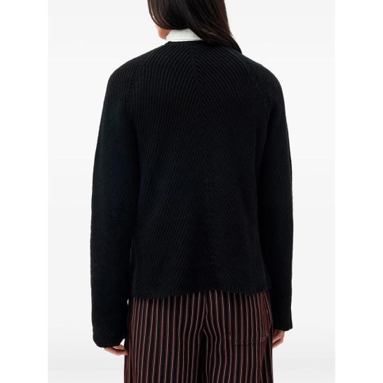 26FW 앤 드뮐미스터 스웨터 B0014305 KN085 099 BLACK - ANN DEMEULEMEESTER