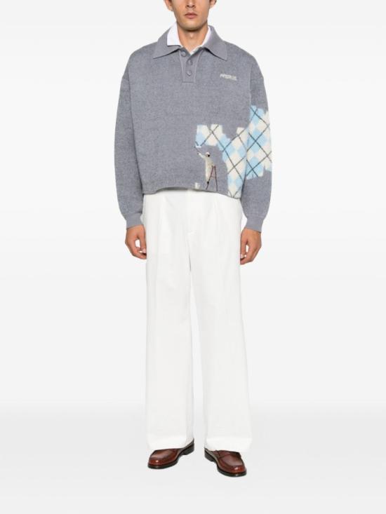 26FW 하우스 오브 에러스 니트웨어 HEFW26SW027088474 Grey - HOUSE OF ERRORS
