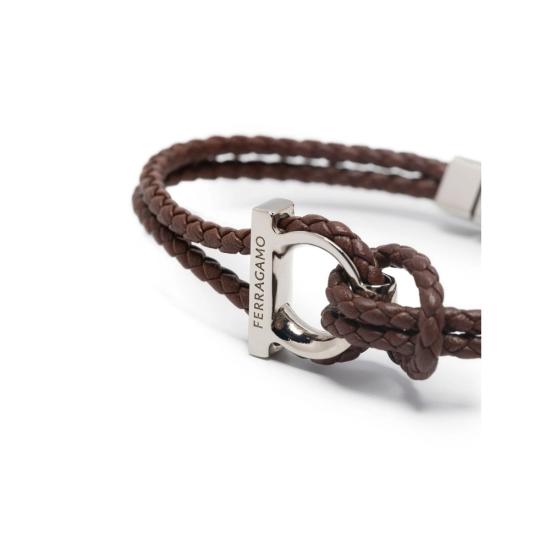 26SS 살바토레 페라가모 브레이슬릿 770141 0712423 BABRO BROWN - SALVATORE FERRAGAMO