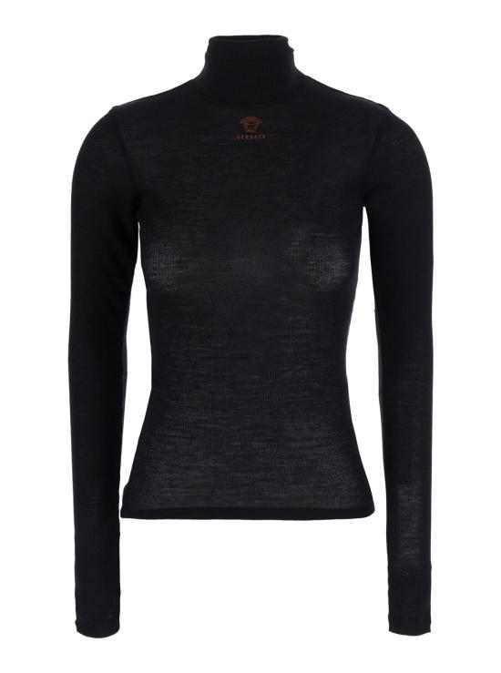 26FW 베르사체 폴로 티셔츠 1026594 BLACK