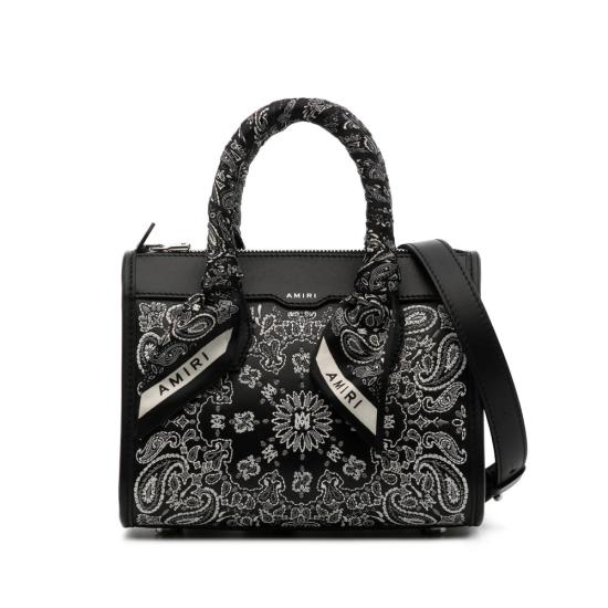 26FW 아미리 마이크로 반다나 토트백 AWBGTH1012 001 BLACK
