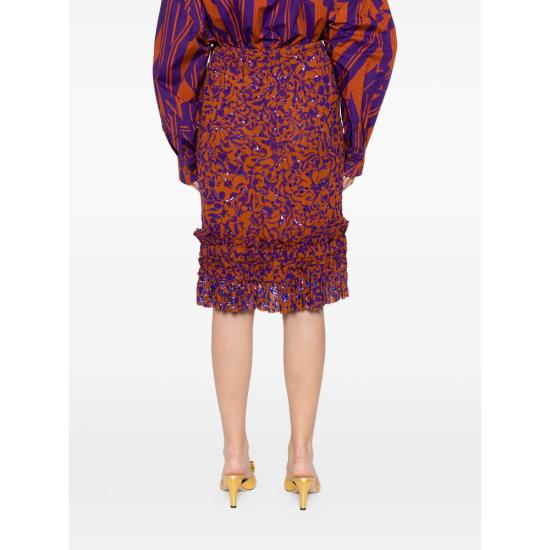 26SS 드리스 반 노튼 스커트 3006 130890 353 ORANGE - DRIES VAN NOTEN