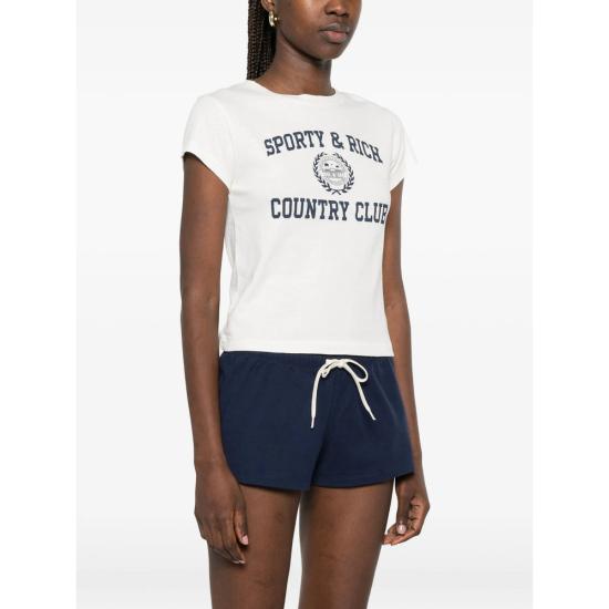26FW 스포티앤리치 폴로 티셔츠 TO11176218WH ECRU BEIGE - SPORTY & RICH