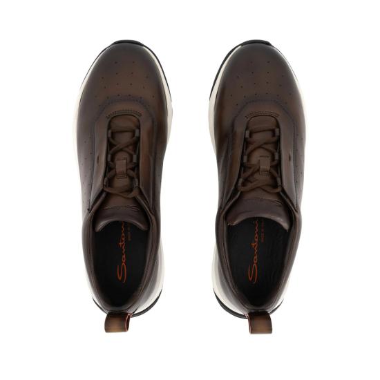 26FW 산토니 스니커즈 MBIM22027BINT GONT50 BROWN - SANTONI