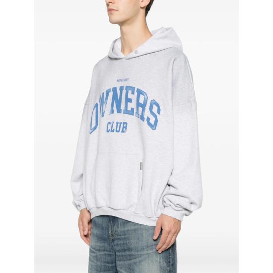 26SS 리프레젠트 후드 티셔츠 OCM100044 50 SPIGR GRAY - REPRESENT