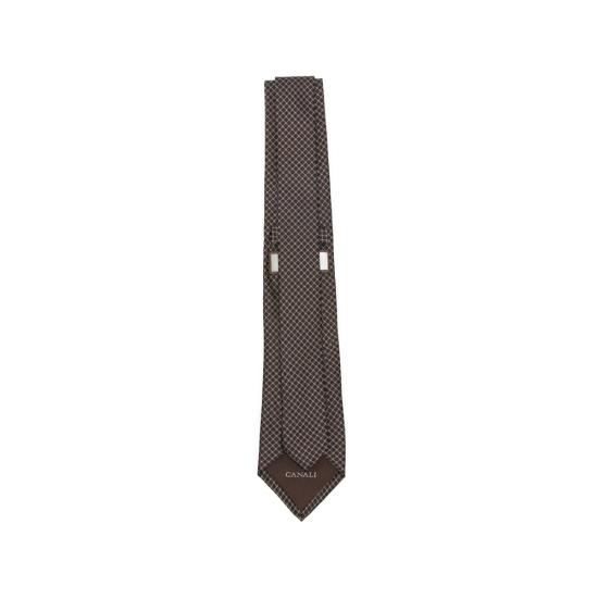 26FW 카날리 넥타이 HJ04702 18 5 BROWN - CANALI
