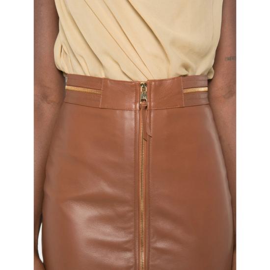 26FW 엘리자베타프랜치 스커트 GP01Z66E2 FK3 BROWN - ELISABETTA FRANCHI