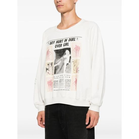 26FW 앙팡리쉬데프리메 스웨터 02 0528 WORWH WHITE - ENFANTS RICHES DEPRIMES