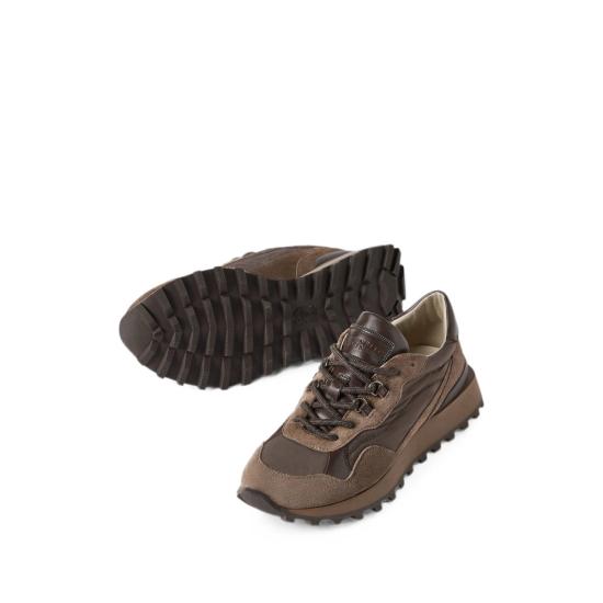 26FW 브루넬로 쿠치넬리 스니커즈 MZSFG3380 C8769 BROWN - BRUNELLO CUCINELLI