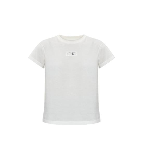 26FW MM6 메종마르지엘라 폴로 티셔츠 M20258 S52GC0327 101 WHITE