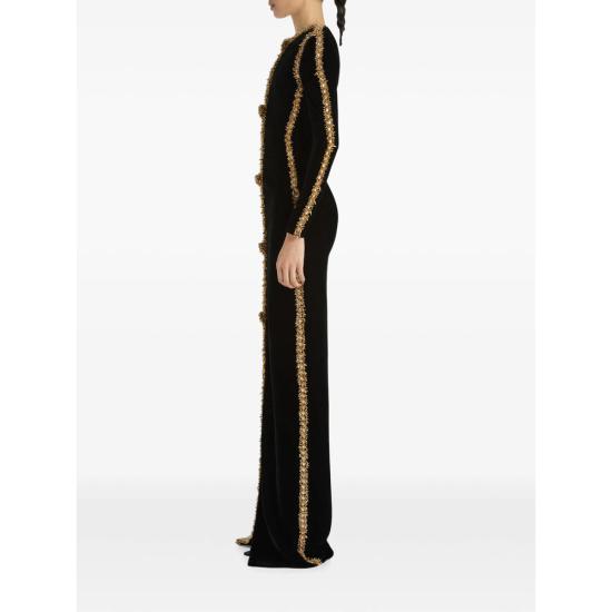 26FW 발망 원피스 DR000000 0075 EAD BLACK - BALMAIN