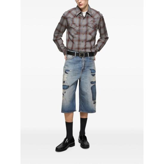26FW 아크네 스튜디오 데님 숏팬츠 CE0085 MBLUE - ACNE STUDIOS