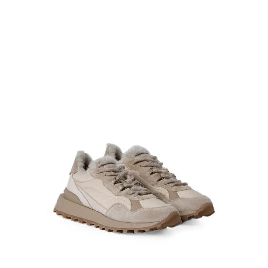 26FW 브루넬로 쿠치넬리 스니커즈 MZSFG3381 C5859 BEIGE - BRUNELLO CUCINELLI