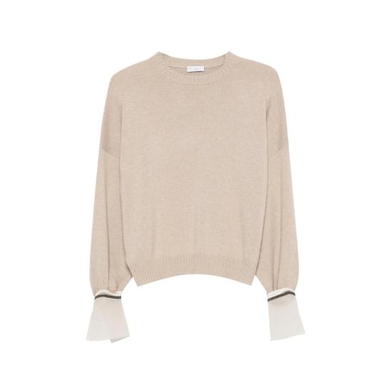 26FW 브루넬로 쿠치넬리 스웨터 M12747000 C9991 BEIGE