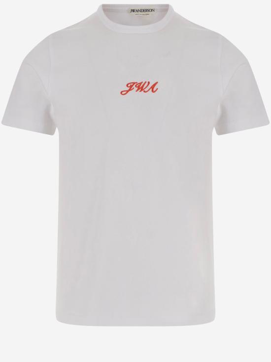 26FW JW앤더슨 폴로 티셔츠 JT0378 WHITE